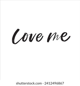 Lettering handwriting brush pen phrases of Love. Vector scripts