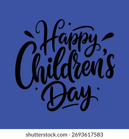 Letras "Feliz Día del Niño" Vector Caligrafía Diseño Logo