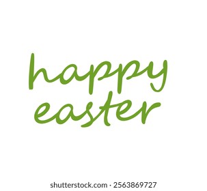 Lettering Happy Easter, congratulation text