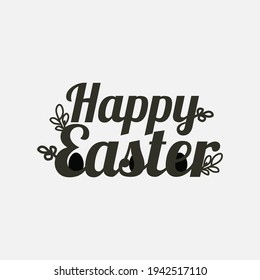 Cartas de felicitación de Pascua y fondo blanco. Ilustración del vector
