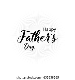 Lettering Happy Fathers Day. Handmade calligraphy