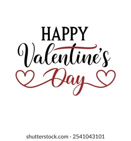 lettering happy valentines day and some element