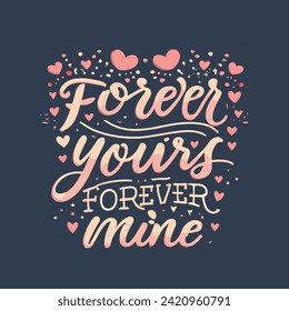 Lettering happy valentine's day. Valentines day typography design. Valentines vector illustration
