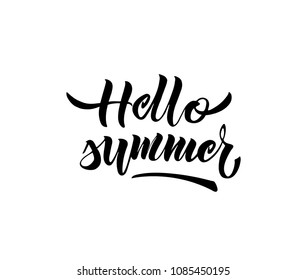 Lettering Hello summer