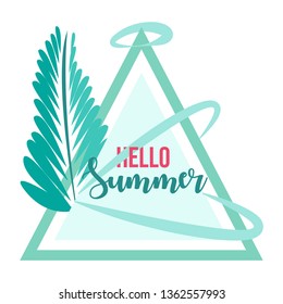 Lettering hello summer