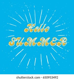 Lettering Hello Summer