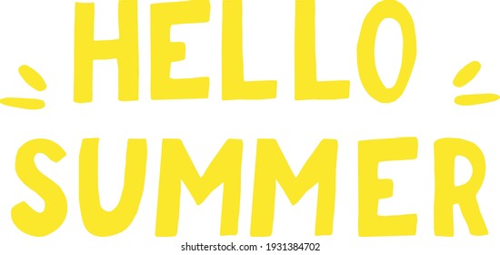 Salto de la mano de verano. elemento de frase para pegatina de diseño, afiche, tarjeta. vector, palabras