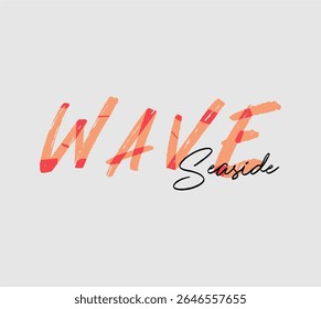 Lettering illustration with modern or vintage style, ideal for expressive fashion designs and lifestyle branding.