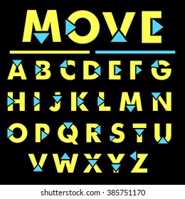 A Lettering - Isolated On Gray Background - Vector Illustration, Graphic Design, Editable For Your Design
