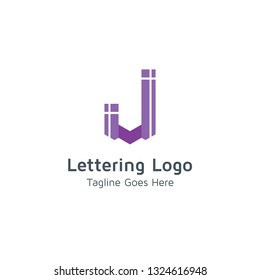 Lettering J Vector