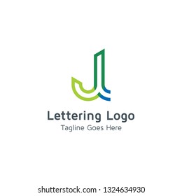 Lettering J Vector