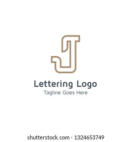 Lettering J Vector