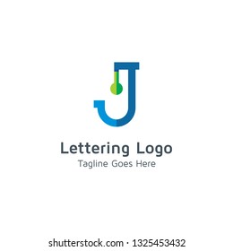 Lettering J Vector