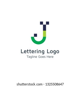 Lettering J Vector