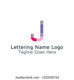 Lettering J Vector