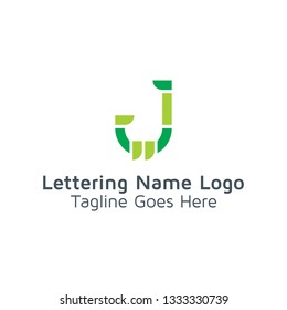 Lettering J Vector