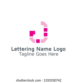 Lettering J Vector