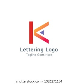 Lettering K Vector