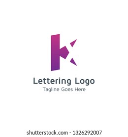 Lettering K Vector