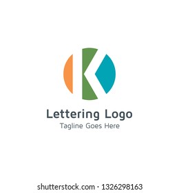 Lettering K Vector
