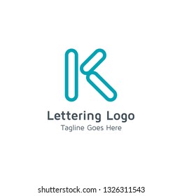 Lettering K Vector