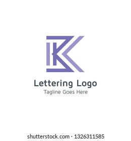 Lettering K Vector