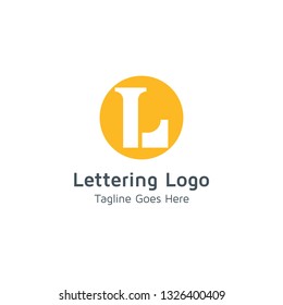 Lettering L Vector