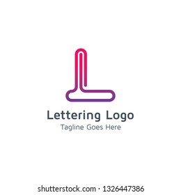 Lettering L Vector