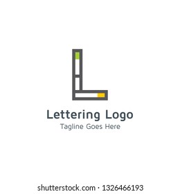 Lettering L Vector