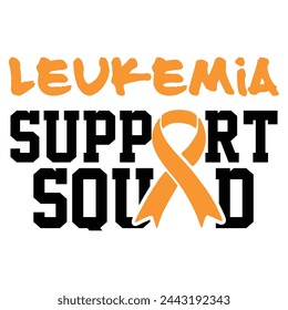 Leyenda leucemia cinta naranja, ilustración vectorial