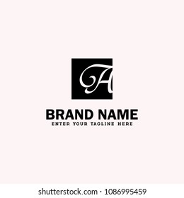Lettering logo concept
