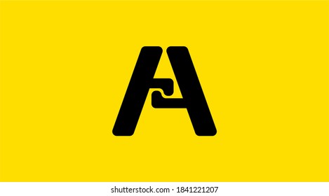 Un logo con letras. Logo de mano en mano