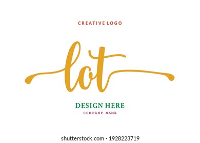 LOT lettering logo is simple, easy to understand and authoritative