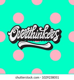Lettering logo vector type.