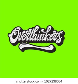 Lettering logo vector type.
