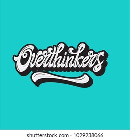 Lettering logo vector type.