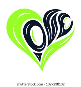 Lettering logo vector type.