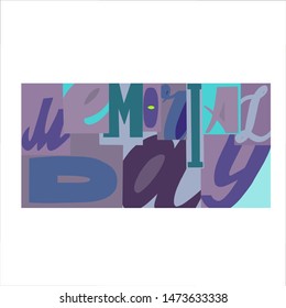 Lettering logo, which is dedicated to America, Independence Day, and 4 July. The logo can be used on printed materials, banners, posters, postcards.