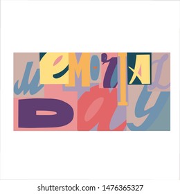 Lettering logo, which is dedicated to America, Independence Day, and 4 July. The logo can be used on printed materials, banners, posters, postcards.