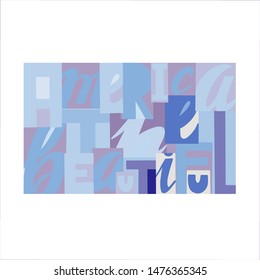 Lettering logo, which is dedicated to America, Independence Day, and 4 July. The logo can be used on printed materials, banners, posters, postcards.