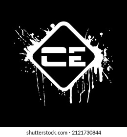logo con membrete de forma blanca
