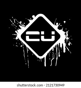 logo con membrete de forma blanca
