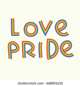 lettering Love pride