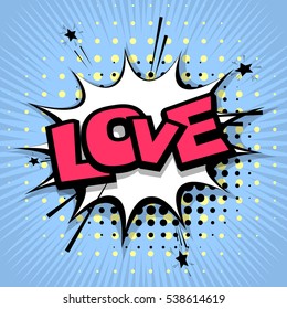 Dejando el amor, romántico. Efectos de sonido de texto cómico. Icono de burbuja vectorial frase de voz, caricatura exclusiva expresión de etiqueta de fuente, suena ilustración. Globo de historietas