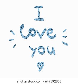 Lettering I love you