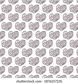 Lettering i love you more pattern design for print and background