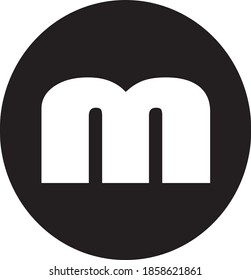 Vector de arte de modificación de letras M