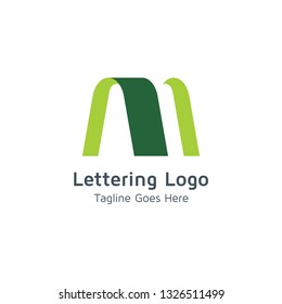 Lettering M Vector