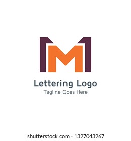 Lettering M Vector