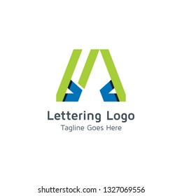 Lettering M Vector